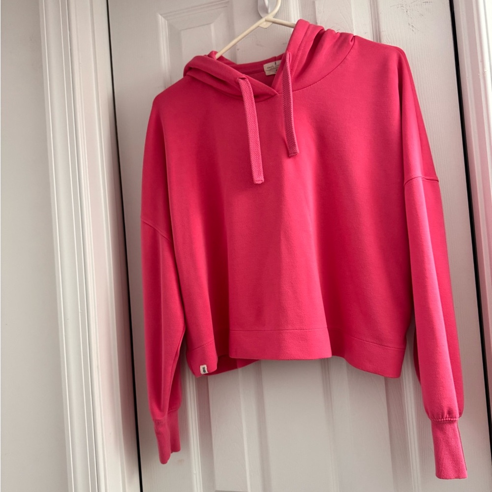 Simply Southern Pink Relaxed Crop Sweatshirt and Matching Lounge Pants